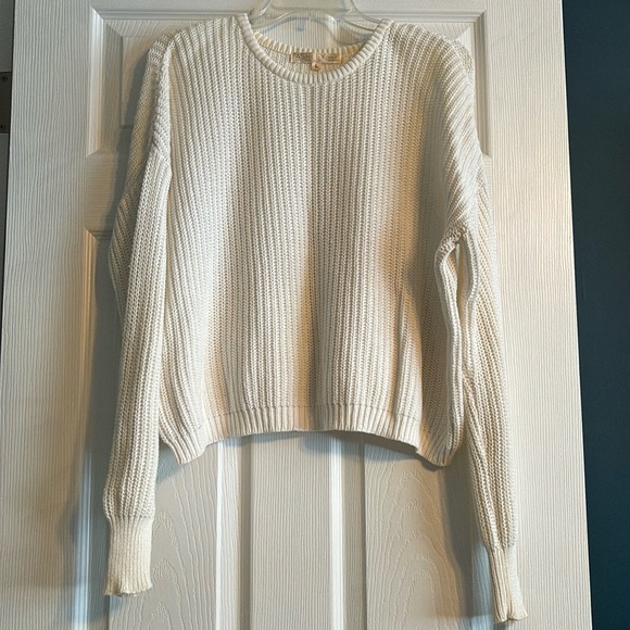 White cable knit sweater - Picture 1 of 5